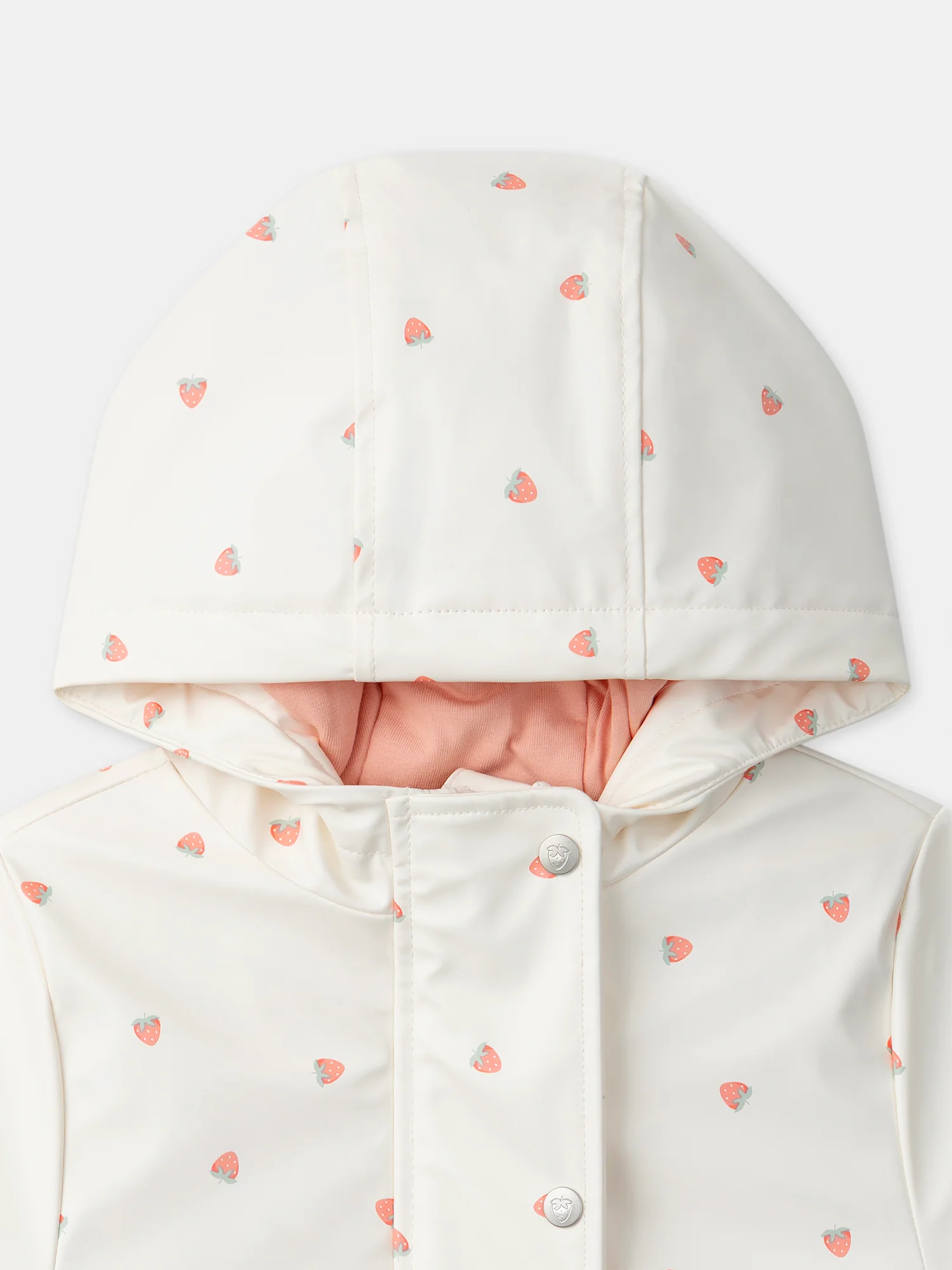 Imperméable écru imprimé fraises Fille – Image 7