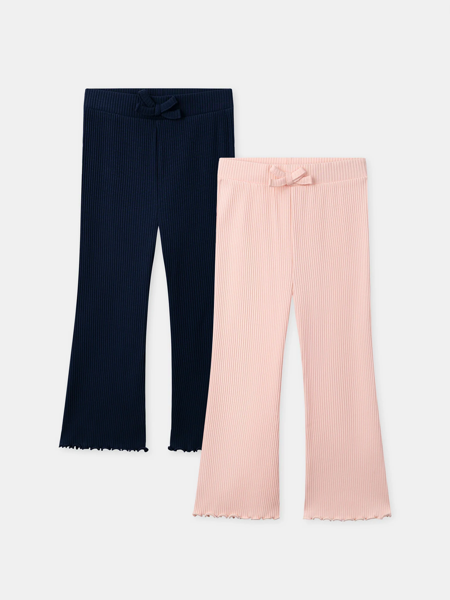 Lot de 2 leggings bleu marine ou rose Fille – Image 2
