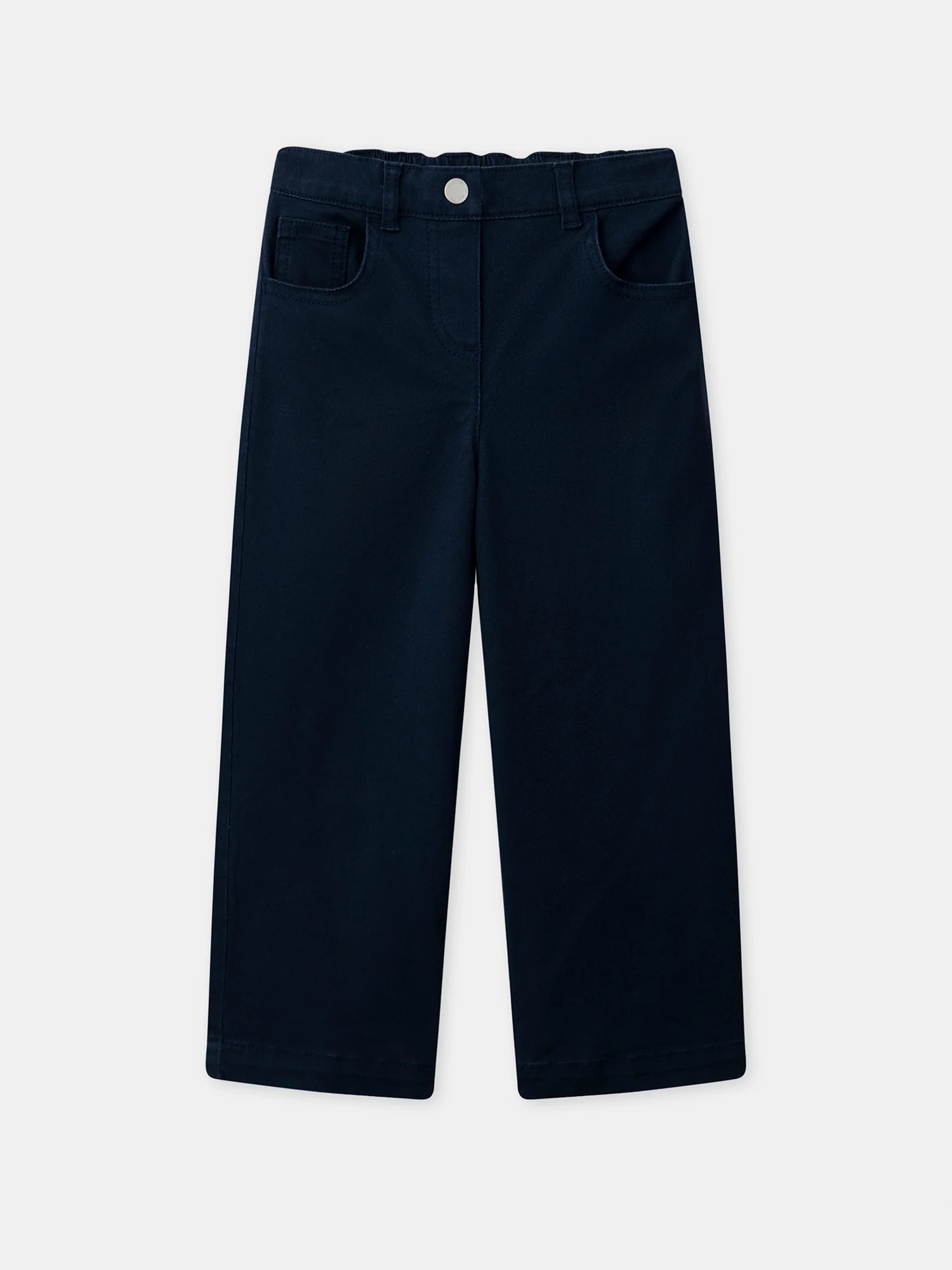 Pantalon wide leg bleu marine Fille – Image 2