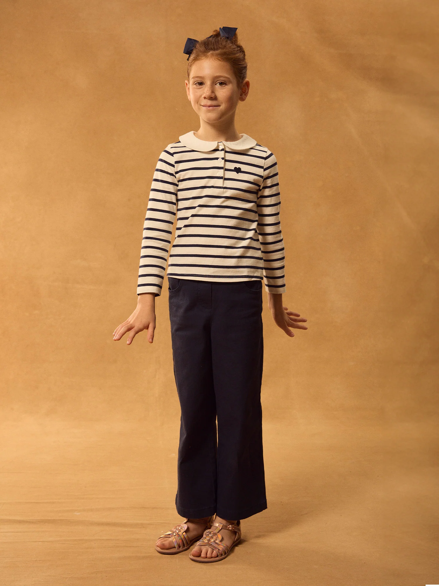 Pantalon wide leg bleu marine Fille – Image 4