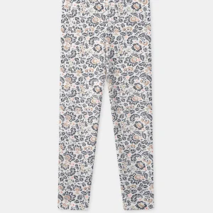 Legging imprimé fleuri Fille