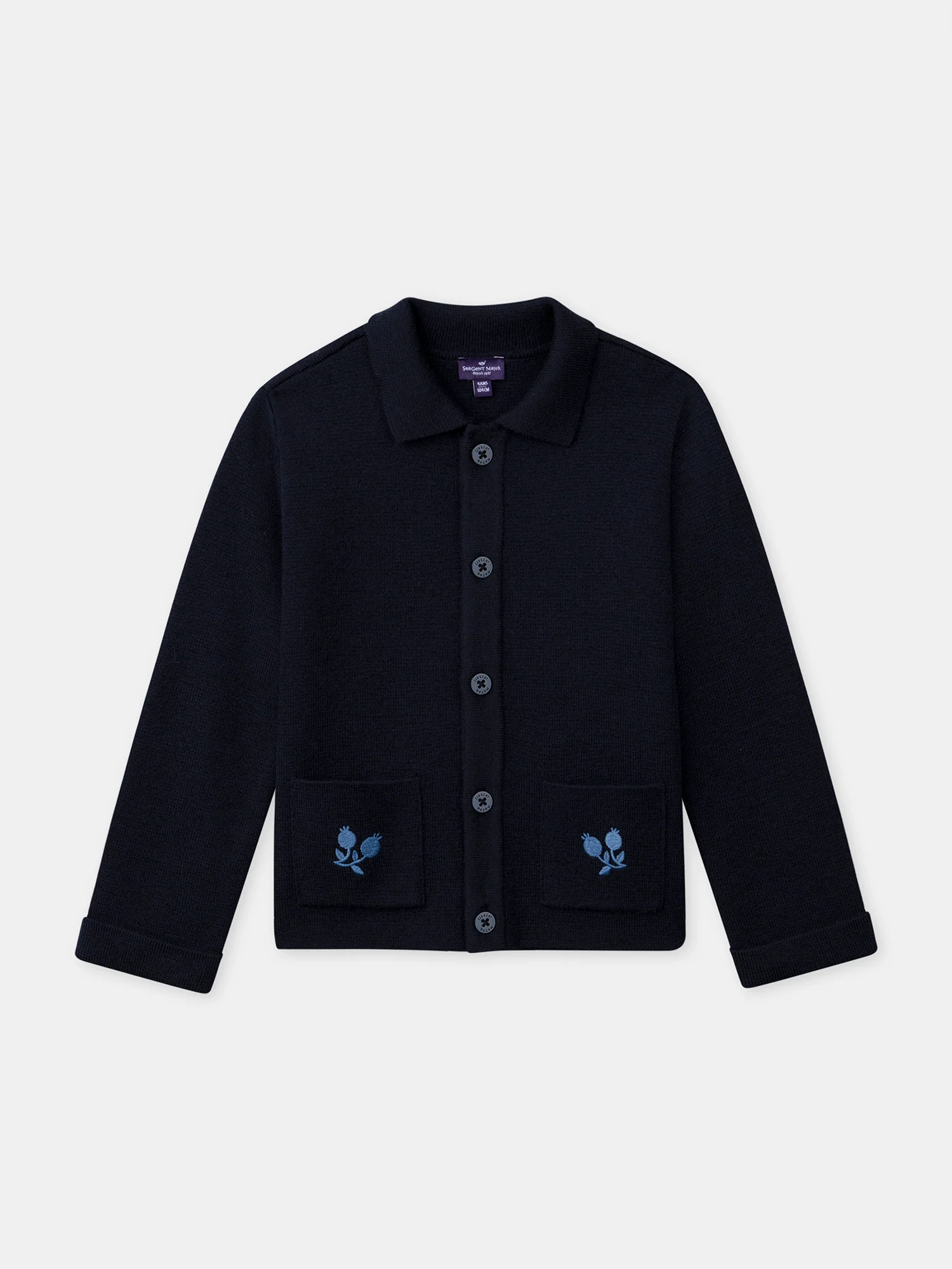 Cardigan bleu marine Fille
