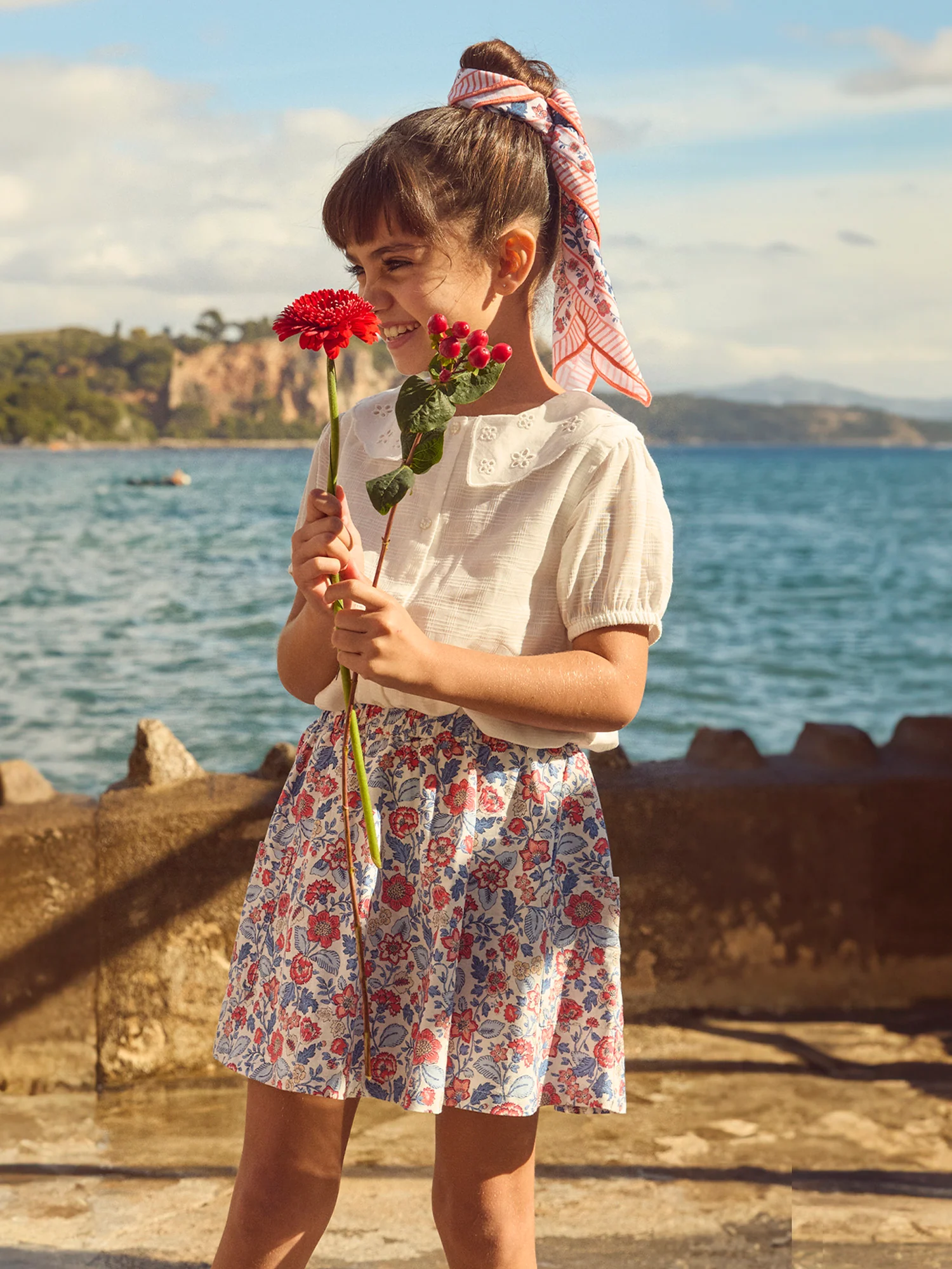 Jupe imprimé fleuri Fille – Image 3