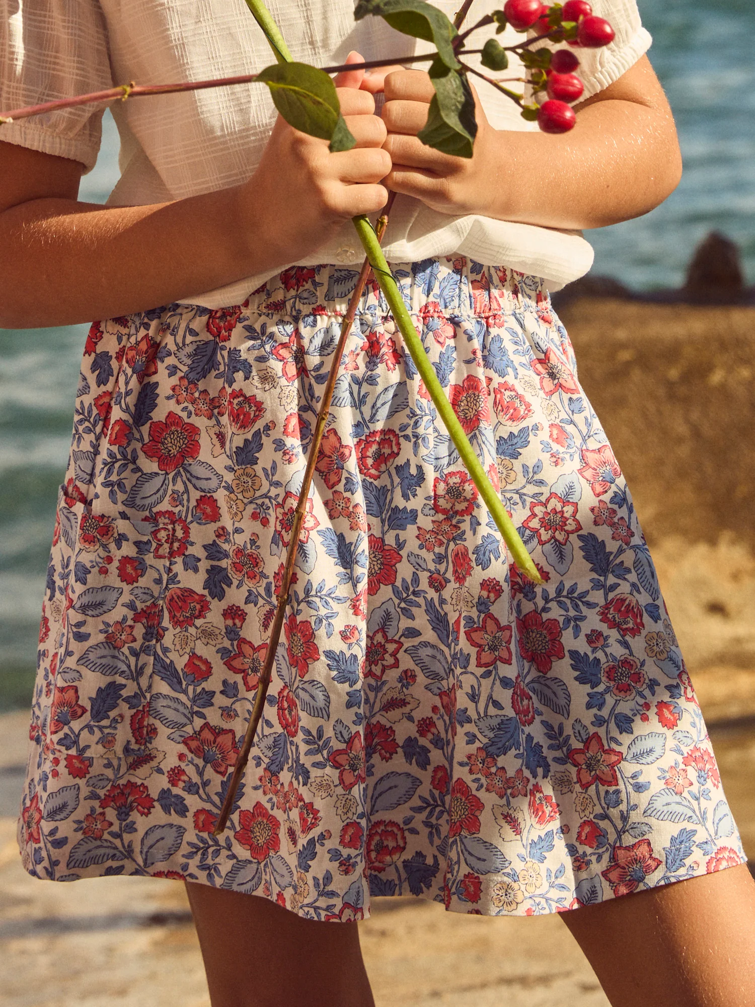 Jupe imprimé fleuri Fille – Image 4