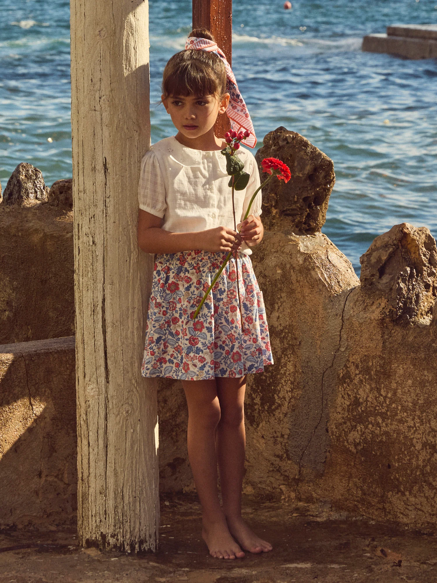 Jupe imprimé fleuri Fille – Image 5