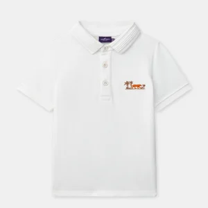 Polo blanc Garçon
