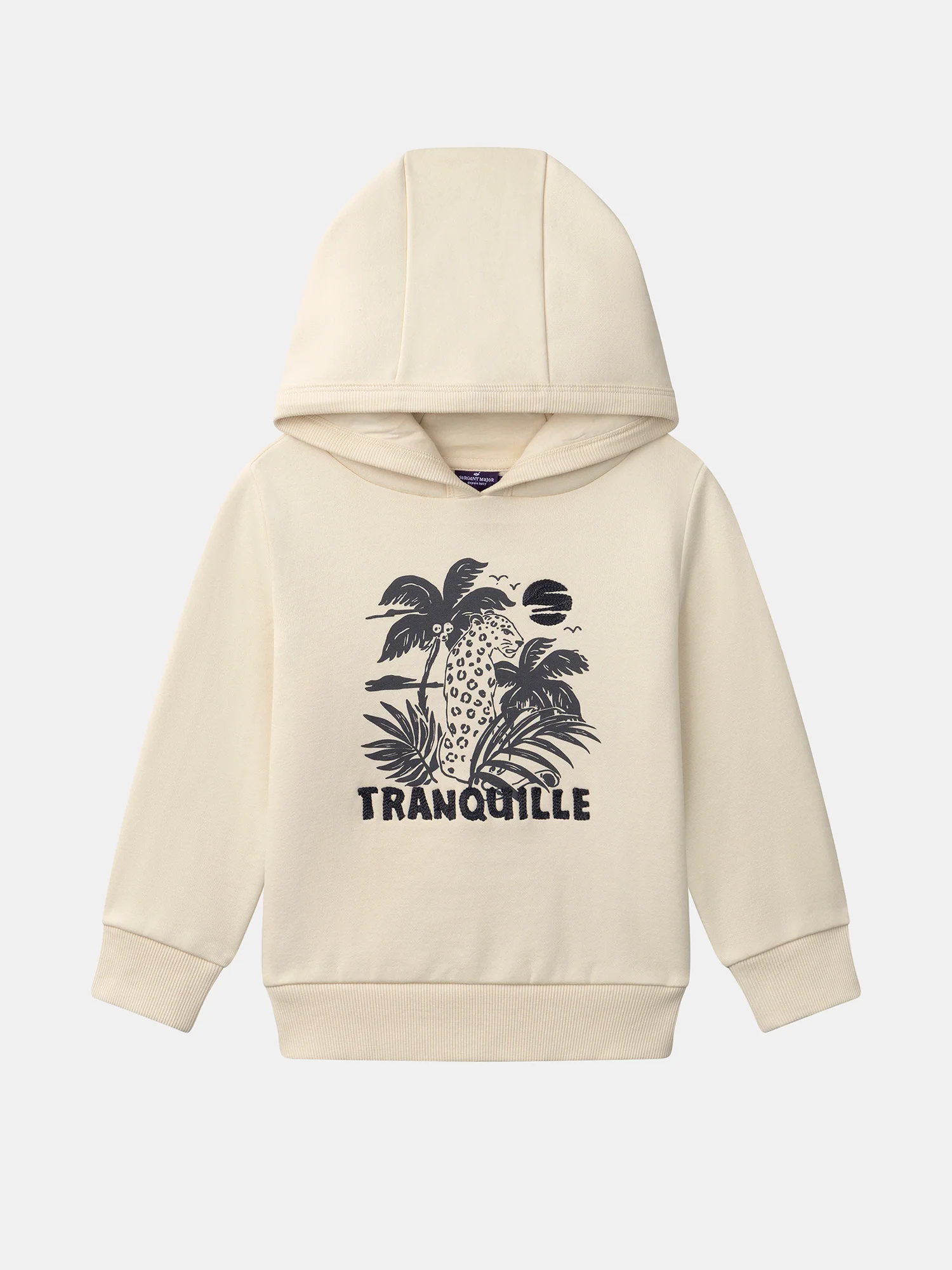 Sweat à capuche beige Garçon – Image 2