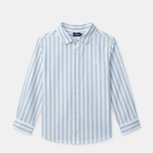 Chemise à rayures bleues Garçon