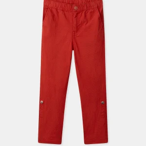 Pantalon rouge retroussable Garçon