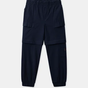 Pantalon dézippable bleu marine Garçon