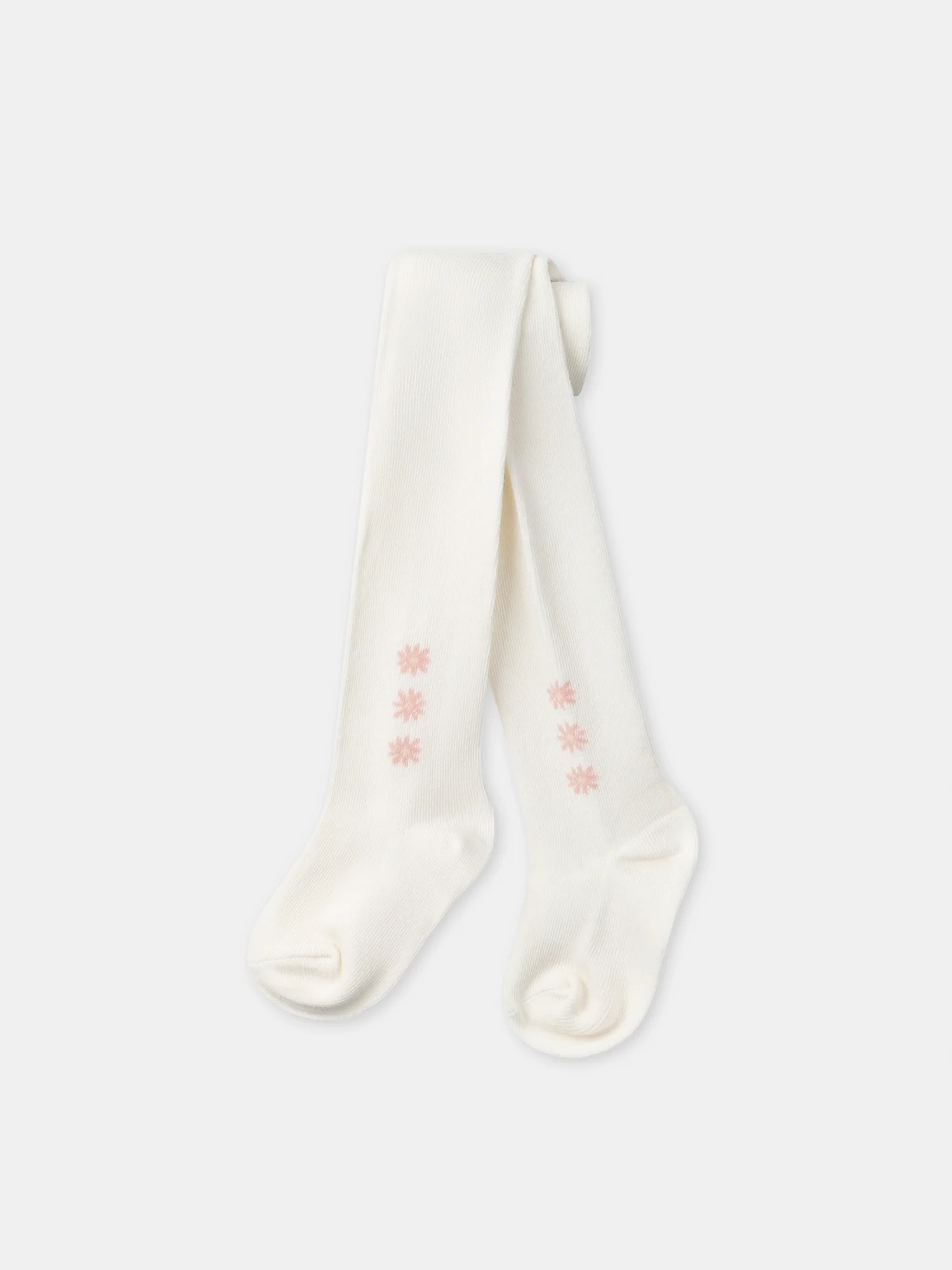 Lot de 2 collants écru ou rose Bébé Fille – Image 4
