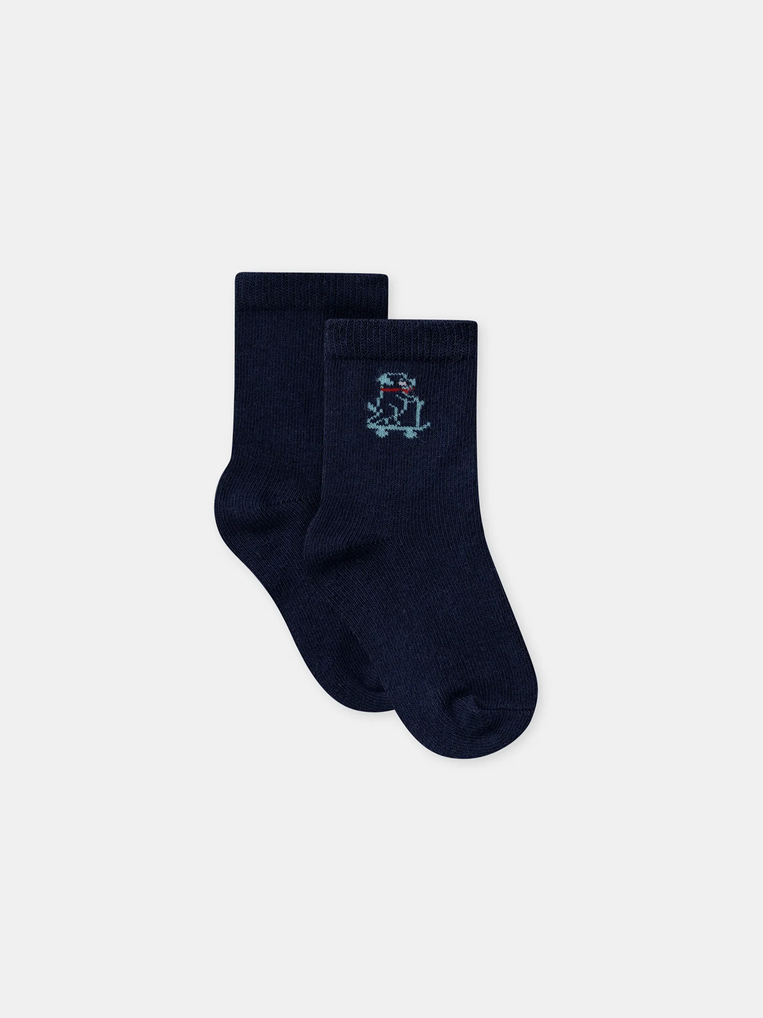 Chaussettes bleues marines motif chien Bébé Garçon
