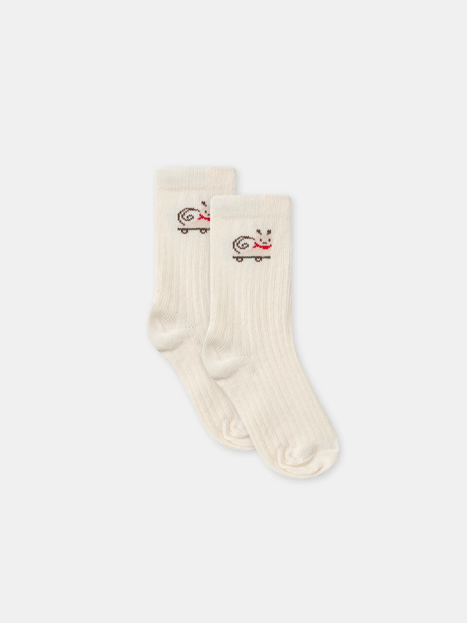 Lot de 2 paires de chaussettes écru ou à rayures Bébé Garçon – Image 3
