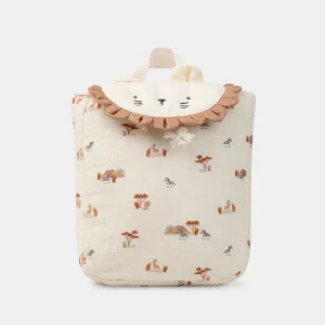 Sac à dos beige imprimé zèbre Bébé Garçon