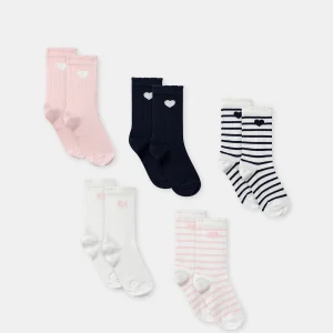 Lot de 5 paires de chaussettes Fille
