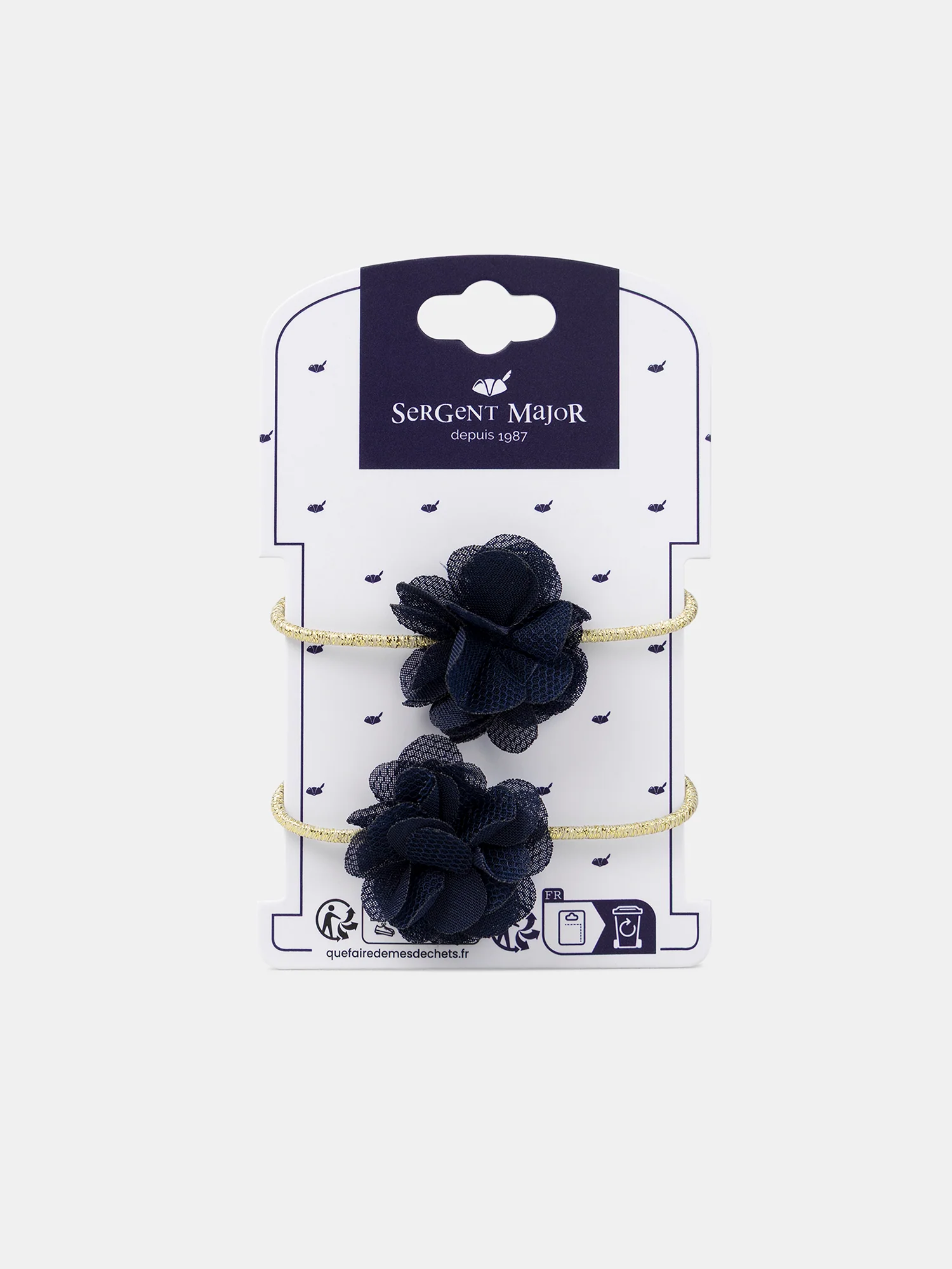 Lot de 2 élastiques fleurs en tulle Fille – Image 4