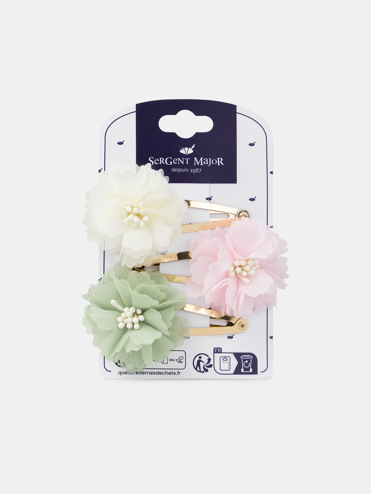 Lot de 3 barrettes fleurs Fille – Image 6