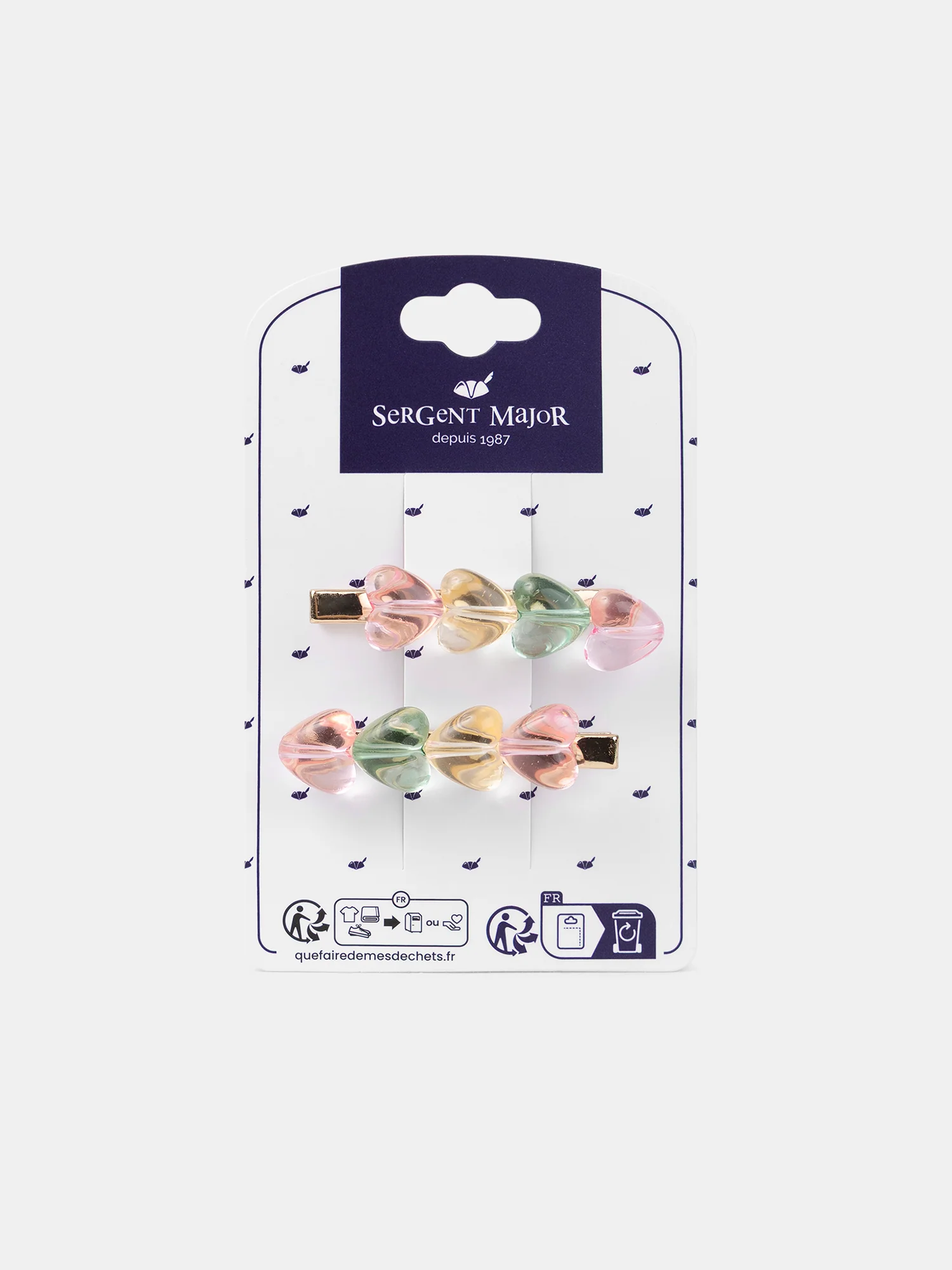 Lot de 2 barrettes cœurs Fille – Image 5