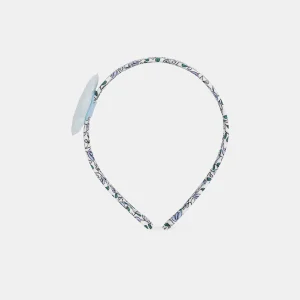 Serre-tête tissu fleuri et étoile sequins Fille