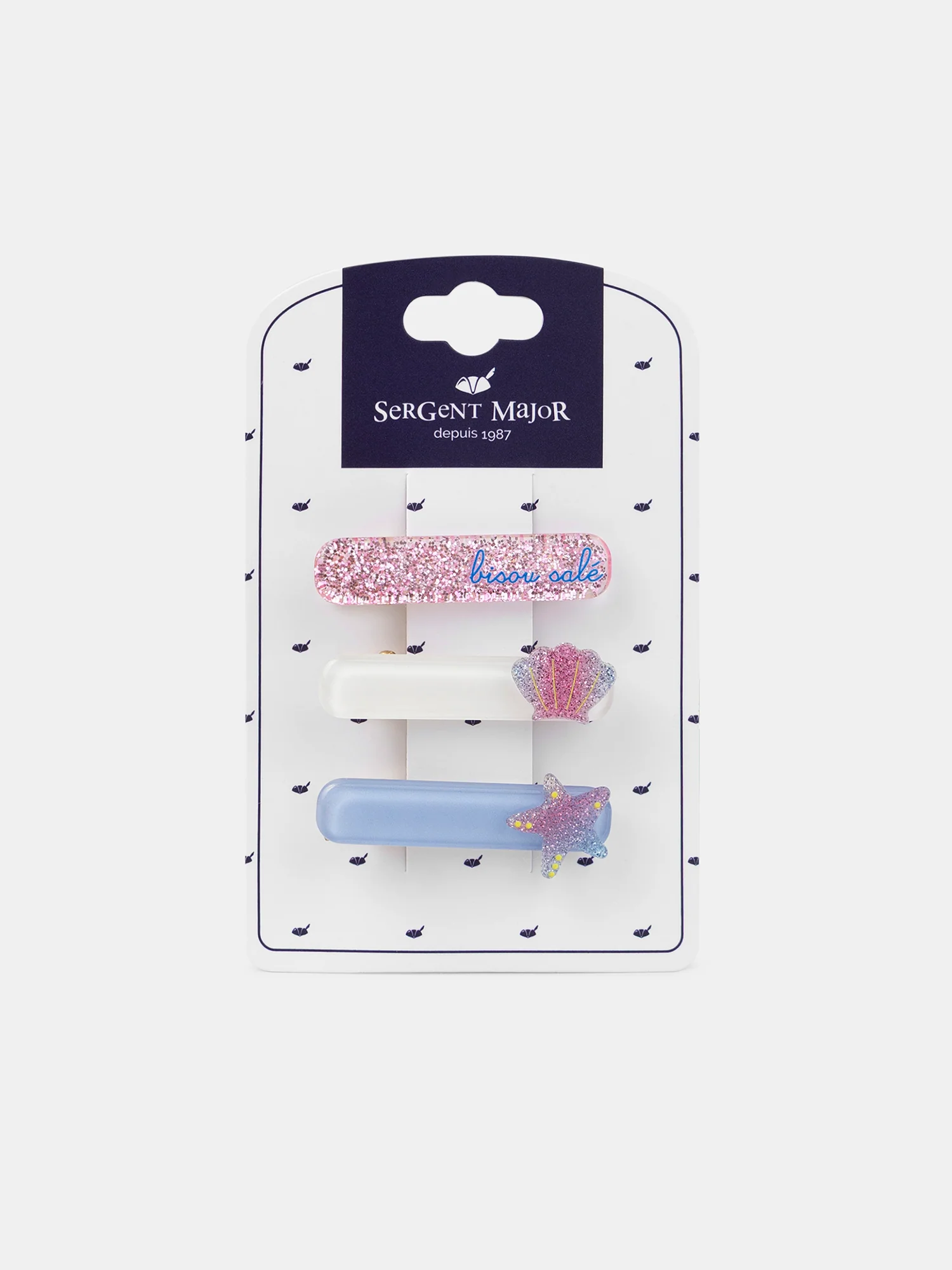 Lot de 3 barrettes coquillages ou étoiles Fille – Image 6