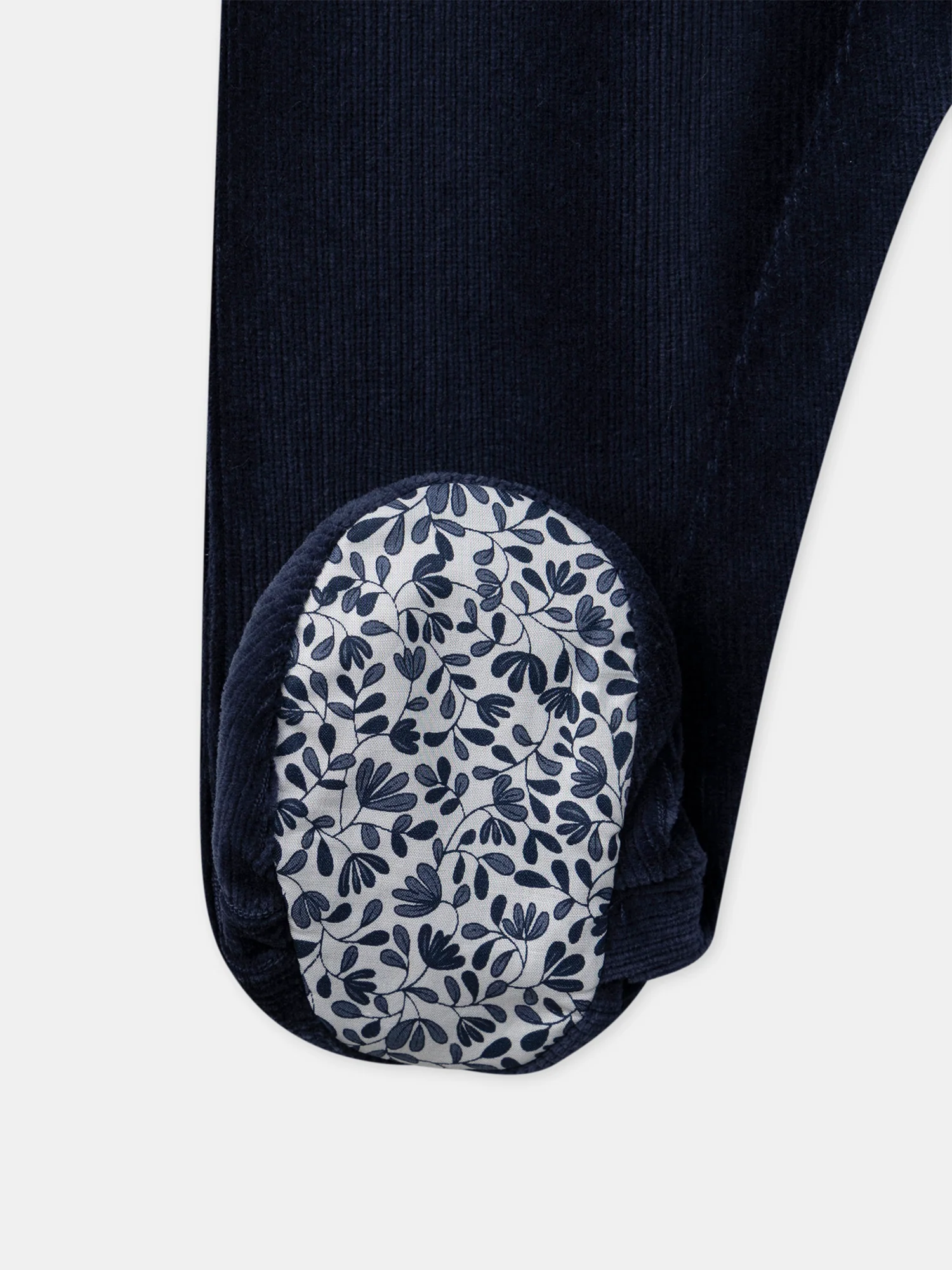 Grenouillère bleu marine imprimé fleuri Bébé Fille – Image 4