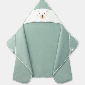 Cape de bain vert visage chien Bébé Garçon