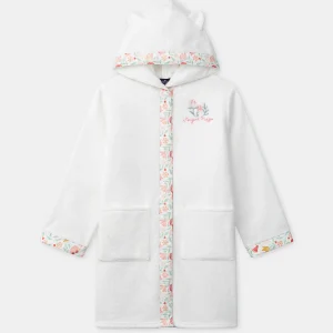 Peignoir écru chat Fille