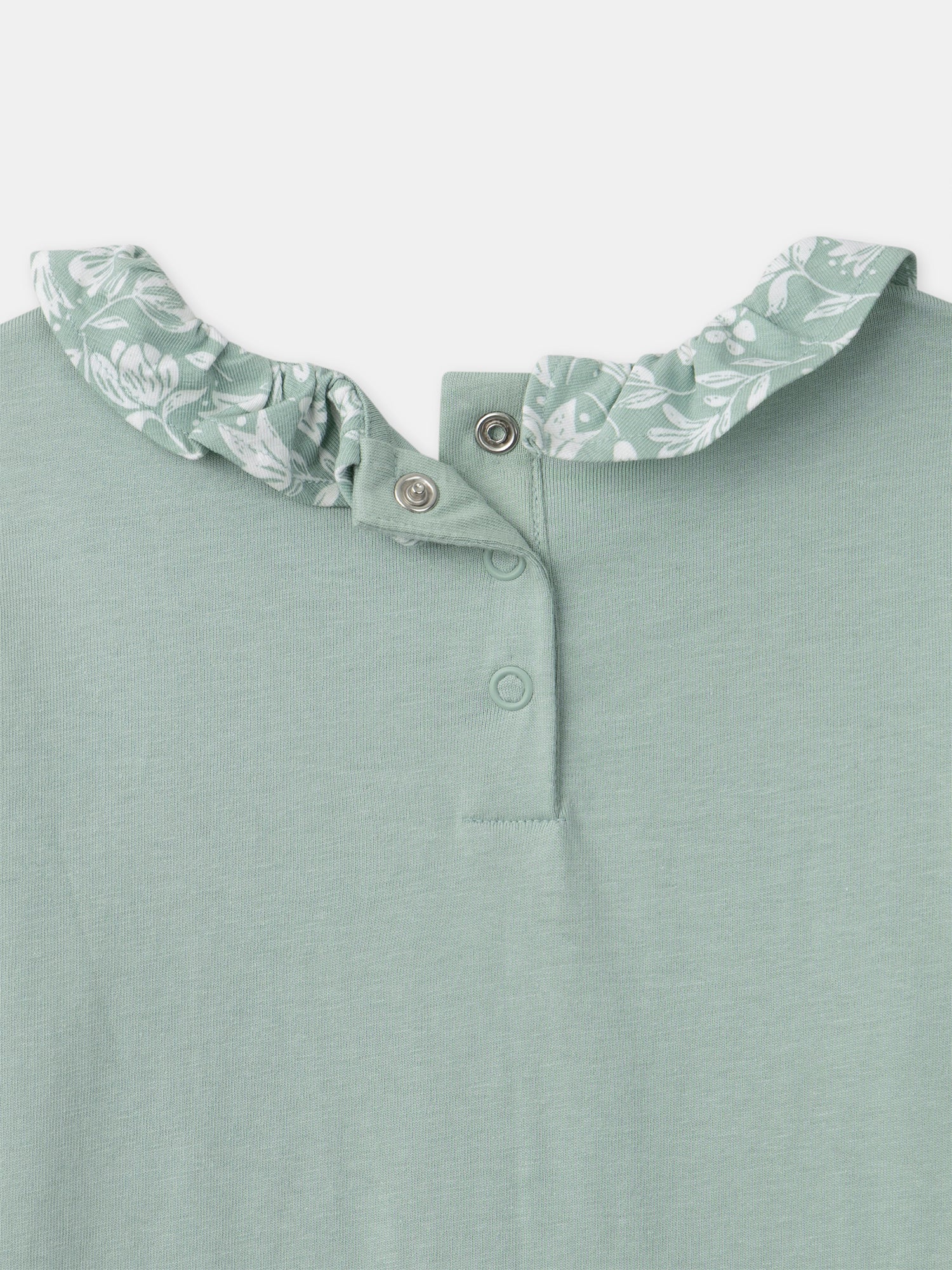 Chemise de nuit vert imprimé jardin Fille – Image 7