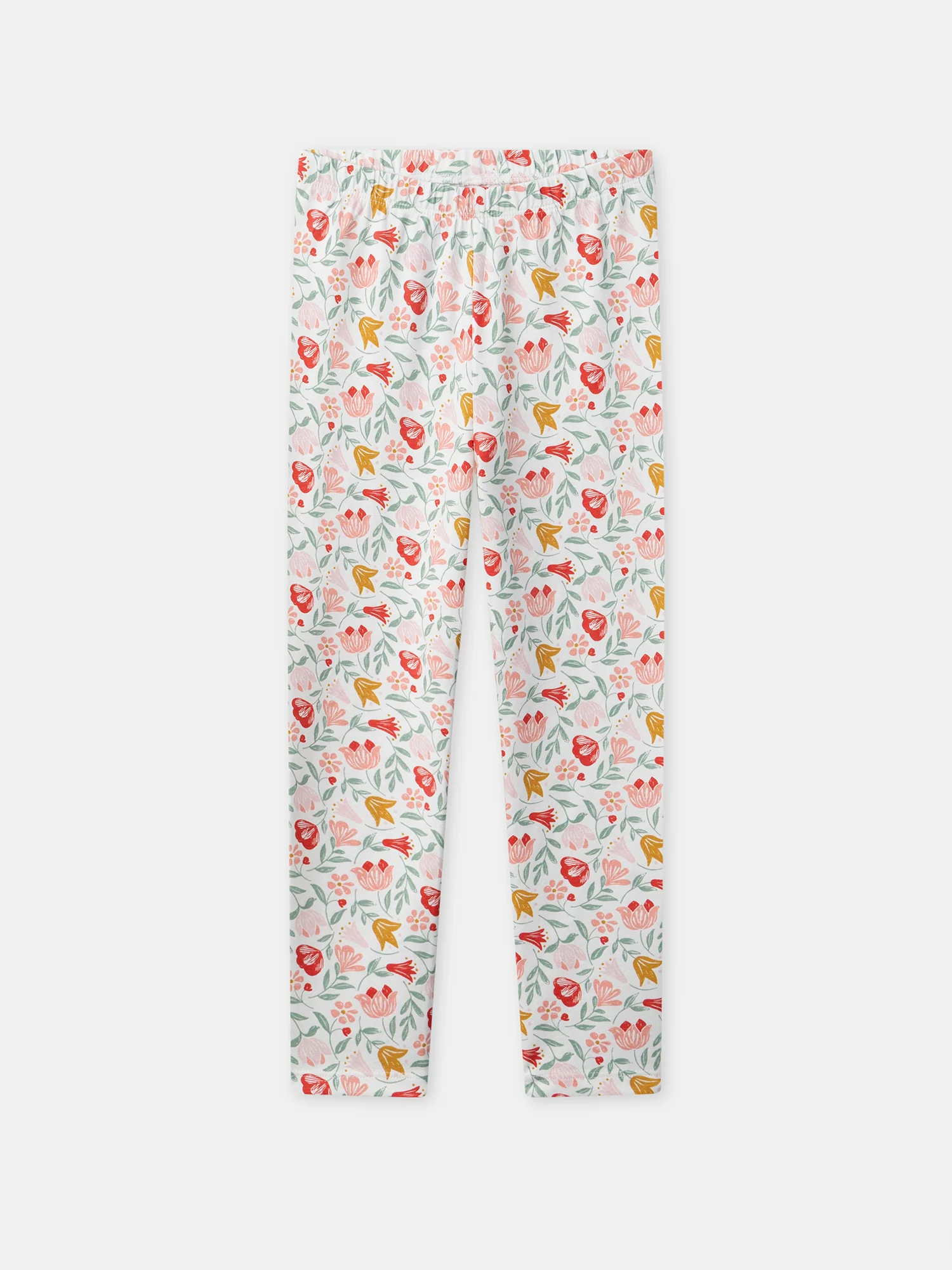 Chemise de nuit corail imprimé bouquet Fille – Image 6