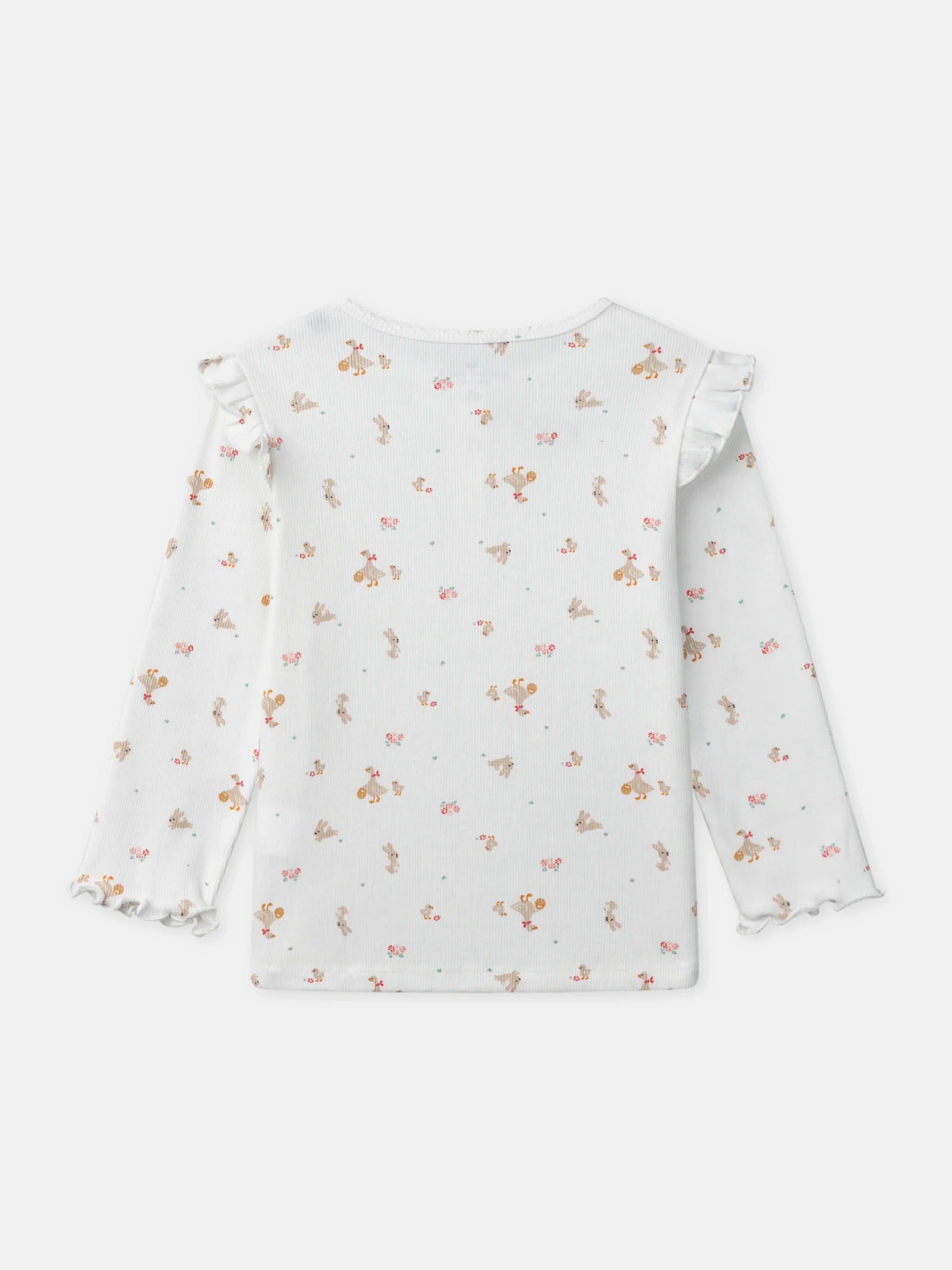 Pyjama écru imprimé animaux Fille – Image 5