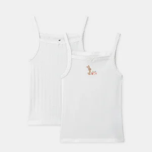 Lot de 2 débardeurs Lapin Fille