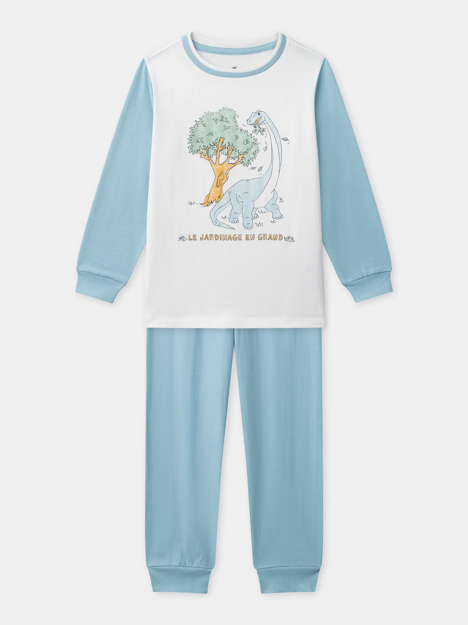 Pyjama bleu imprimé dinosaure Garçon – Image 2