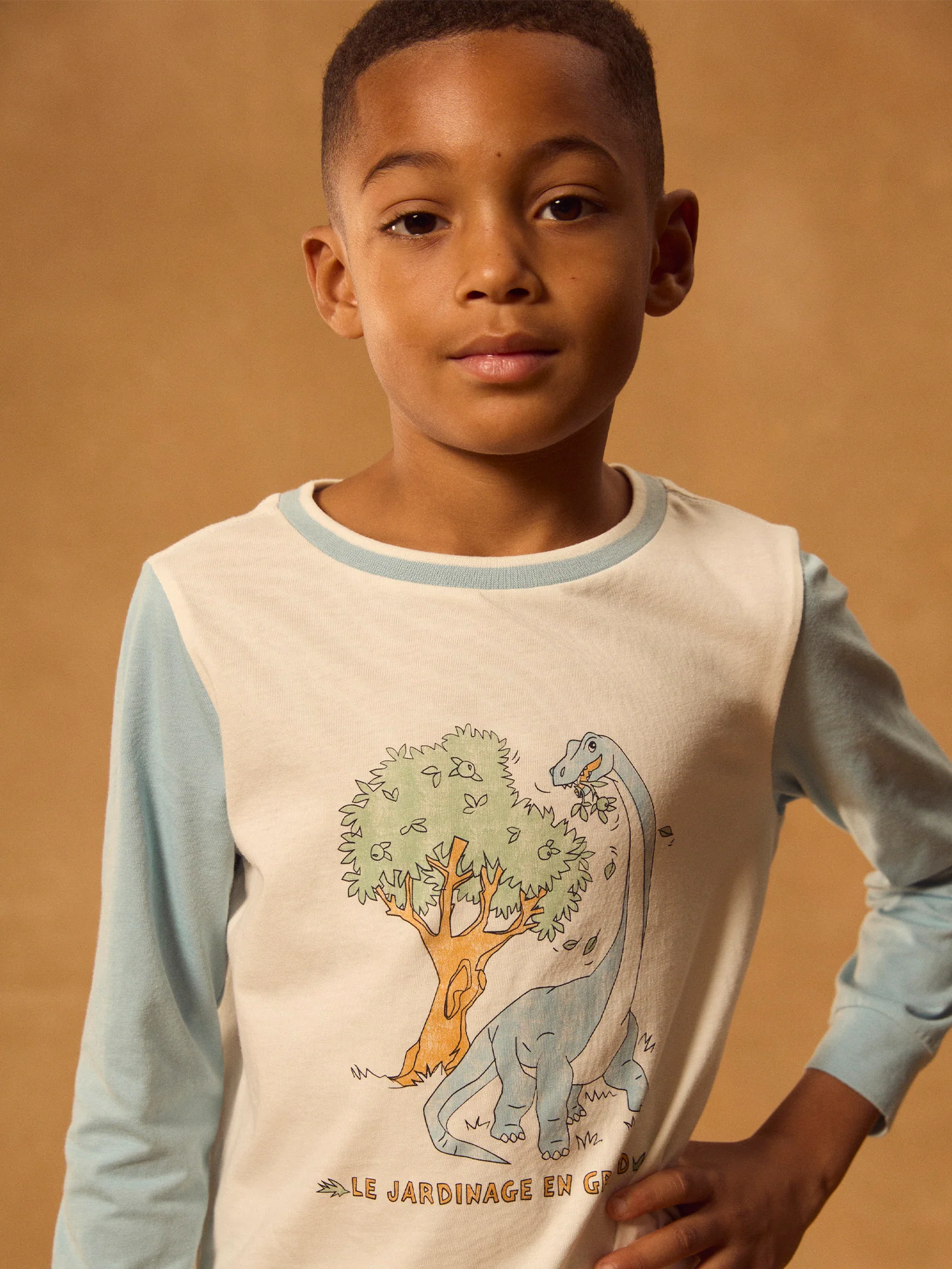 Pyjama bleu imprimé dinosaure Garçon – Image 4