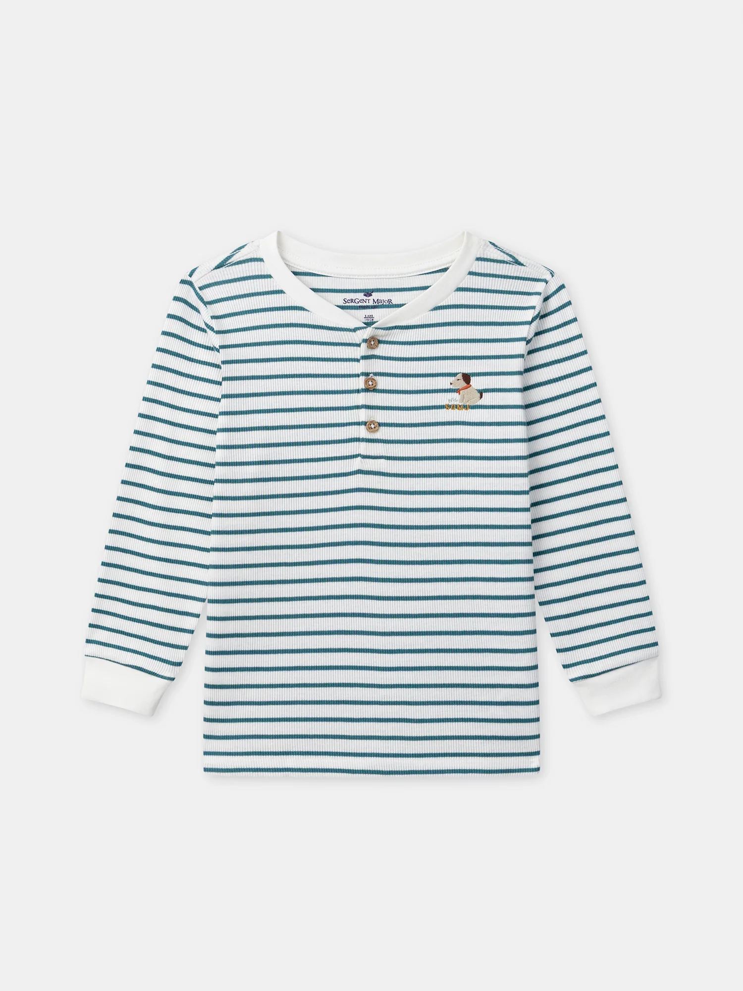 Pyjama marinière bleu canard Garçon – Image 5