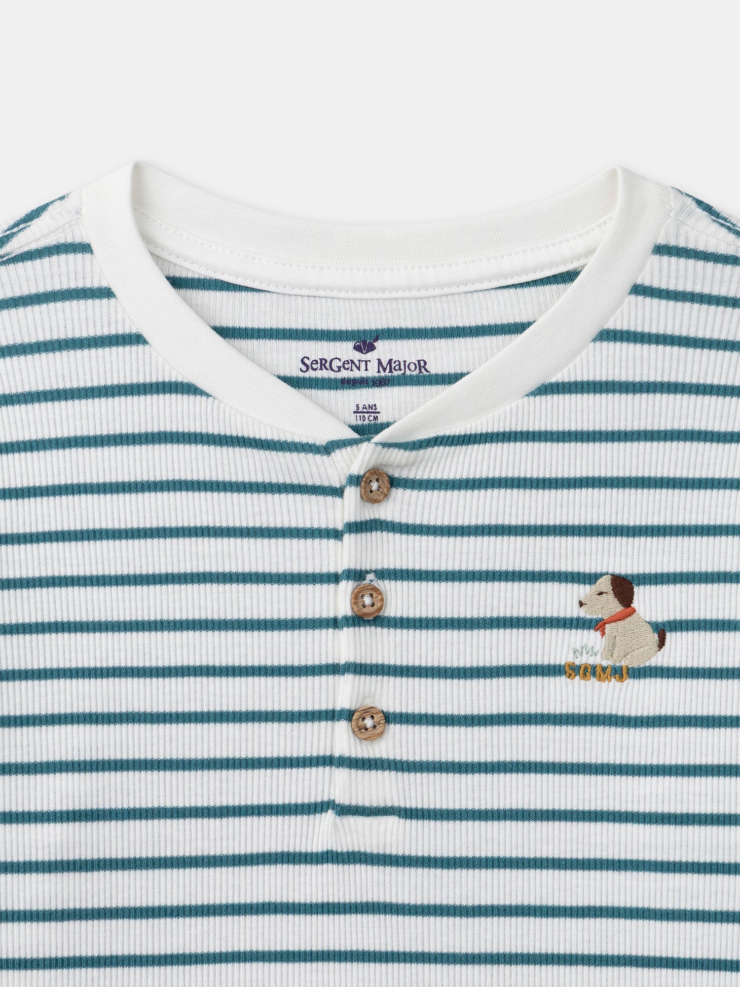 Pyjama marinière bleu canard Garçon – Image 6