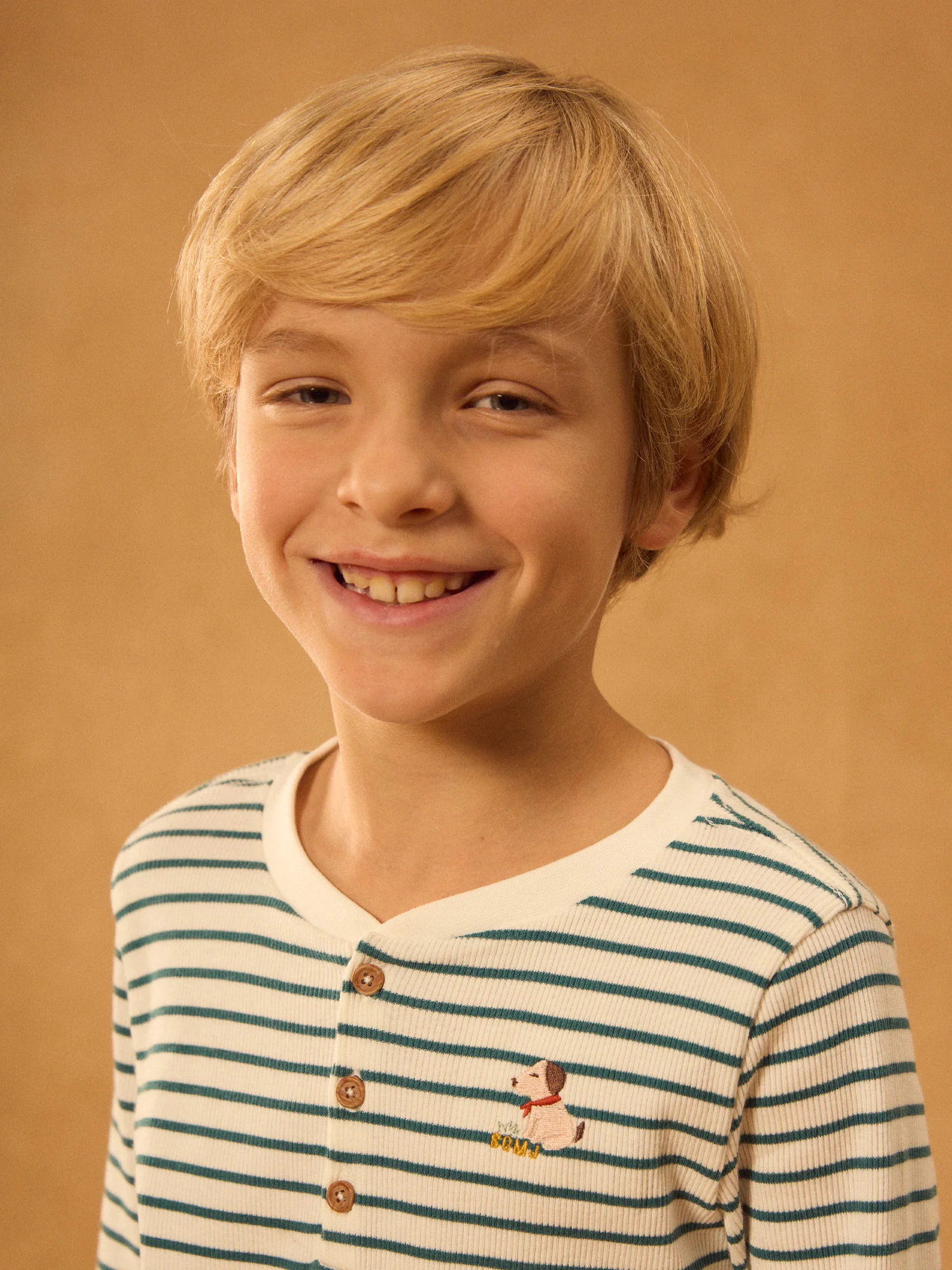 Pyjama marinière bleu canard Garçon – Image 4