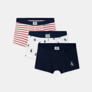 Lot de 3 boxers Marine Garçon