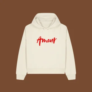 Sweat à capuche 100% bio ★ AMOUR