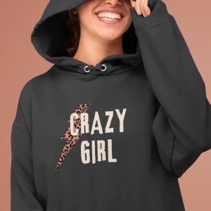 Sweat à capuche ★ CRAZY GIRL