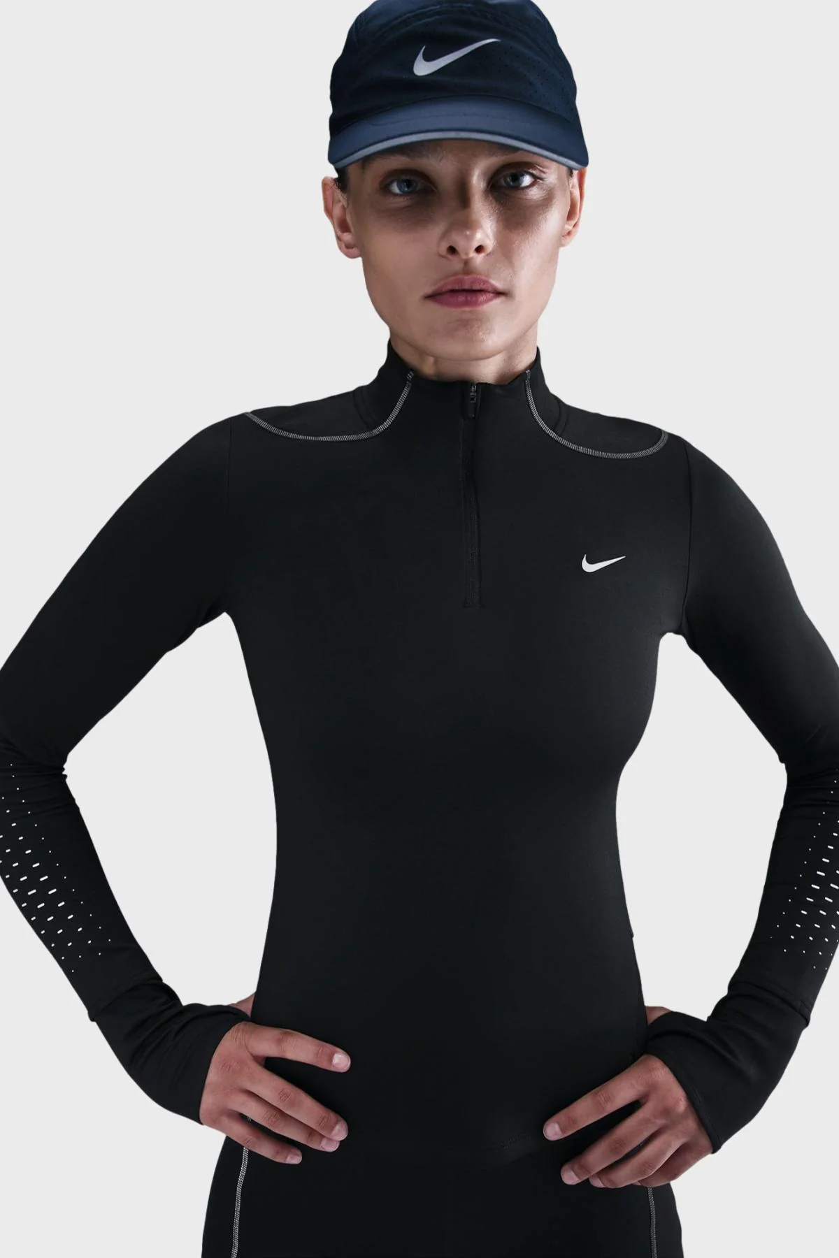 NIKE W - Nike Swift Women's Therma-FIT ADV 1/4 Zip Running Top with Reflective Details – Image 2