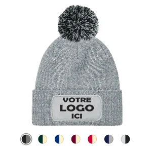 Bonnet pompon personnalisé homme femme