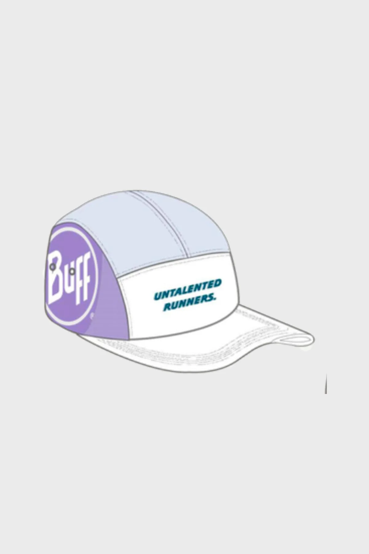 JOLIE FOULÉE x BUFF - Panel GO Cap White – Image 3