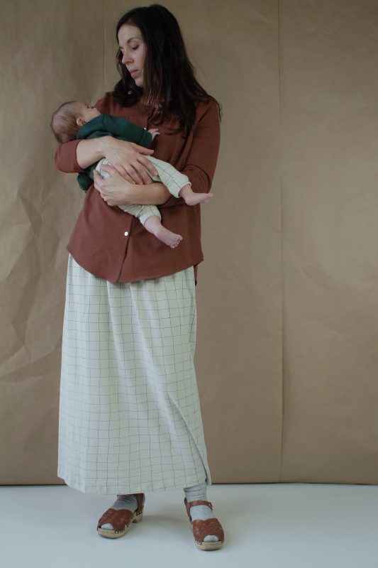 Jupe MARGOT carreaux gris