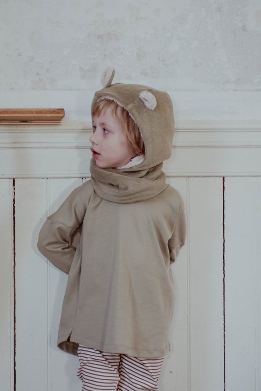 cagoule à oreilles THEOPHILE kaki – Image 4