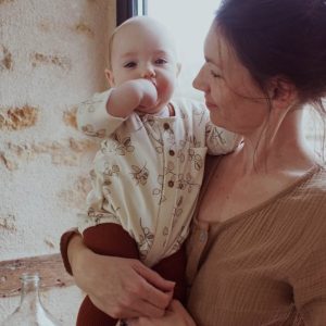 barboteuse BASILE motif Lunaria