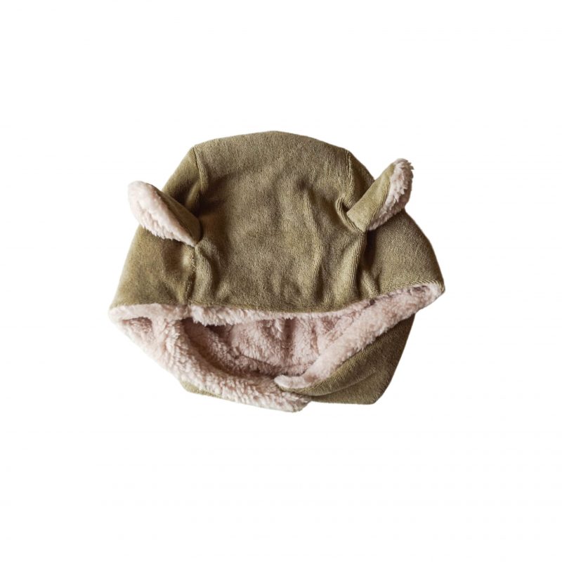 bonnet à oreilles LELIO kaki – Image 7