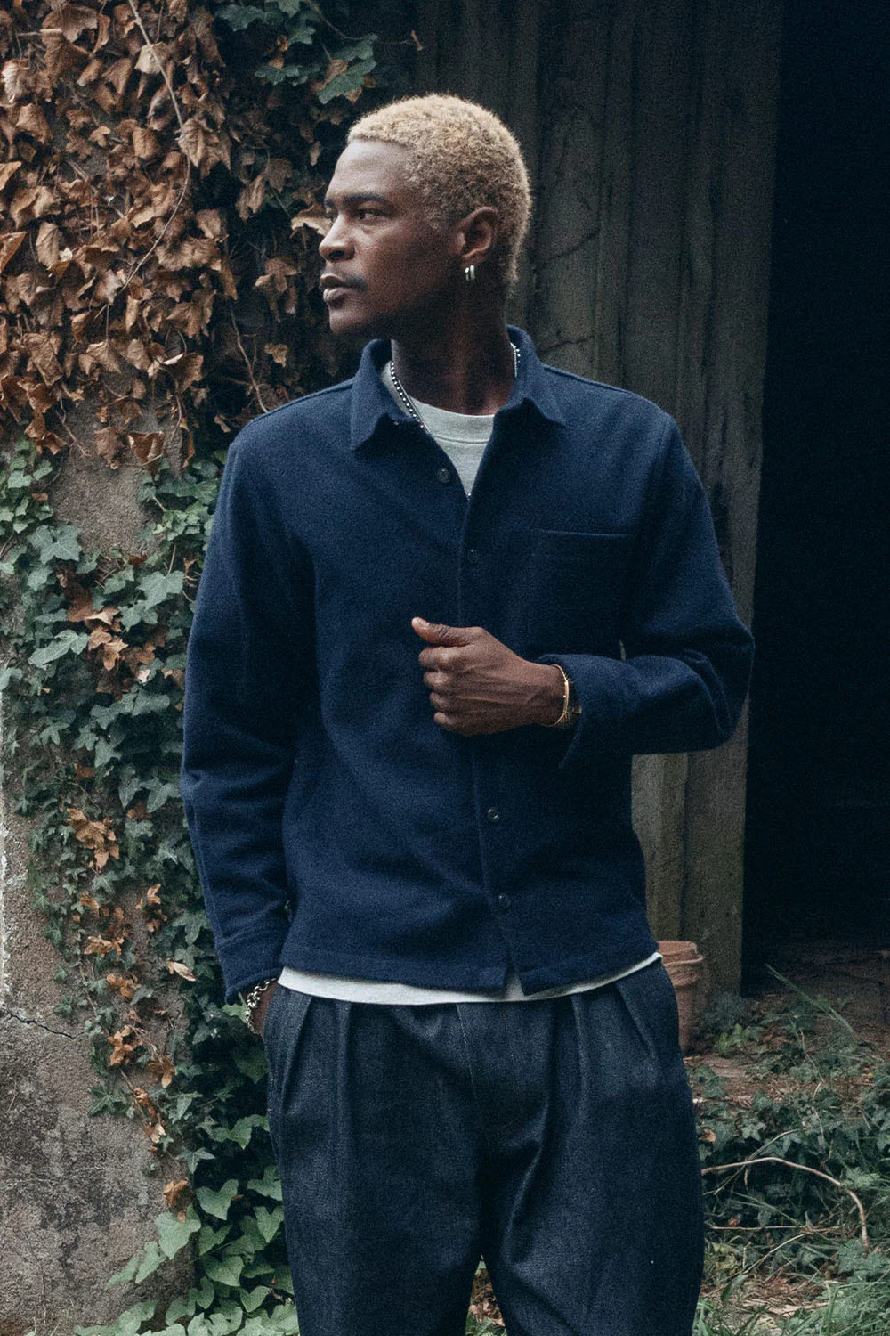 Surchemise en laine ÉPURE unie – Image 3