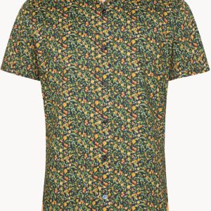 A Fish Named Fred Citrus Shirt Navy Blue