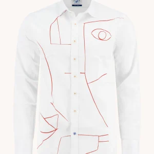 A Fish Named Fred Picasso Shirt White