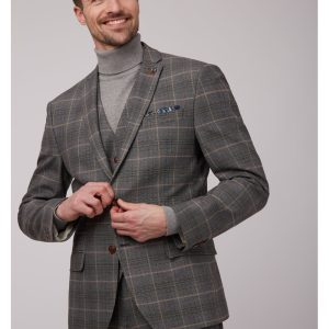 Antique Rogue Bailey Check Jacket Grey